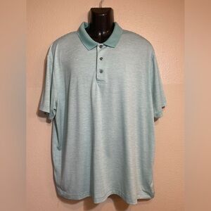 Grand Slam Mint Green Striped Polo Shirt
